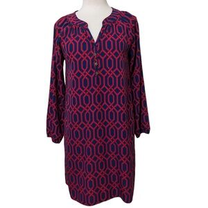 Mudpie Geometric Print Dress Large 12/14